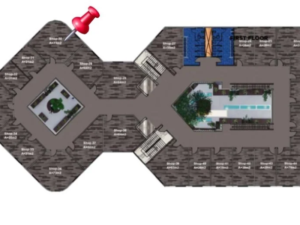 محل تجاري للبيع في Voco Mall – الحي الثالث R3 بالعاصمة الإدارية الجديدة